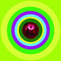 Target<br>©2012, 100x100 см, composit, digital printing with UY-curable inks